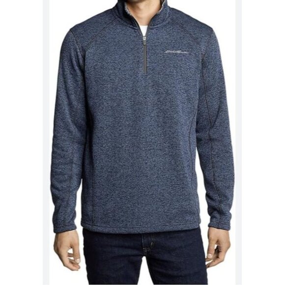 Eddie Bauer Men's Blue Pull Over 1/2 Zip Jacket Size Large. - Picture 1 of 12